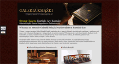 Desktop Screenshot of galeriaksiazki.com